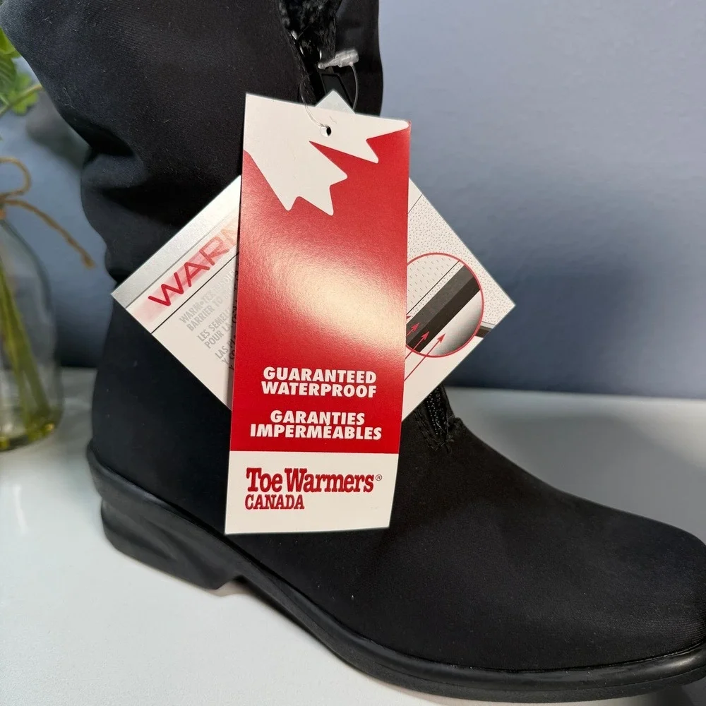 Toe Warmers Canada Women's Black Waterproof Winter Boots Size 6.5‎ S